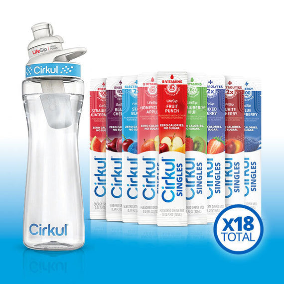 22oz. Plastic Bottle & GoSip® Black Cherry K6
